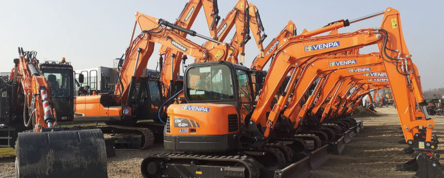 DOOSAN E BOBCAT: NUOVA FLOTTA MT IN VENPA